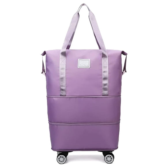 Kulken Travel Bag With Wheels - 2025 New Large Capacity Travel Bag - Universal Wheel Removable purple