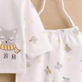 thumbnail image 4 of CAUYDY Infant Boys Going Home Outfits Baby Girls Sleepwear Preemie Clothing 2 Long Sleeve Top & 2 Pants & Warm Hat & Bib & Bellyband 7PCS Cute Set Fall Sizes 0-3 Months,White, 4 of 5