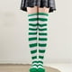 thumbnail image 4 of Calcetines a rayas Medias largas sobre calcetines hasta la blanco Yuyangstore Calcetines de patrón de rayas, 4 of 7