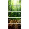 thumbnail image 2 of Forêt Verte avec Rayon de Lumière - Impression sur Toile, 2 of 3