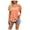 Orange, variant on Fesfesfes Tshirt for Womens Casual Fashion Summer T-Shirt Cutout Tunic Ruffle Sleeve Top Blouse Womens Workout Tops Short Sleeve XS(US:2)