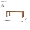thumbnail image 4 of NPD Furniture Bedford 75" Rectangular Wood Dining Table in Brown, 4 of 8