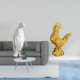 thumbnail image 2 of Escultura de pingüino, escultura de pingüino, estatua de animal, escultura de pollo, figura de resina, artesanía, adecuada para regalar, decoración de, 2 of 8