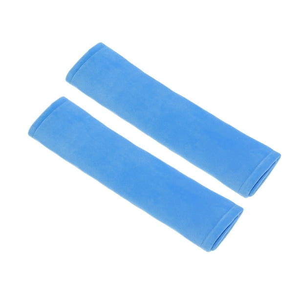 Cojín para Cinturón de Seguridad Azul Chenille de 25cm, 2 Pcs