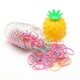 thumbnail image 4 of Bonita botella con forma de piña con banda elástica resistente, cordón continuo para el pelo, banda elástica desechable, anillo para el pelo con fruta fresca, accesorio para el pelo., 4 of 6