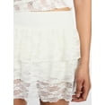thumbnail image 5 of Madden NYC Women's Tiered Lace Mini Skort, Sizes XXS-XXL, 5 of 6