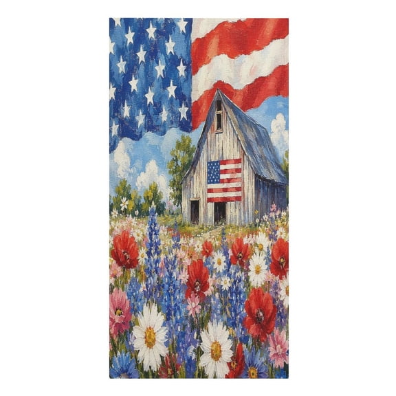 RKSupls Patriotic Eagle Flag Background Microfiber Beach Towel Absorbent Compact Towels for Swimming Pool Beach Travel Things for Vacation Essentials Adult Gift,61.4×30.3Inch
