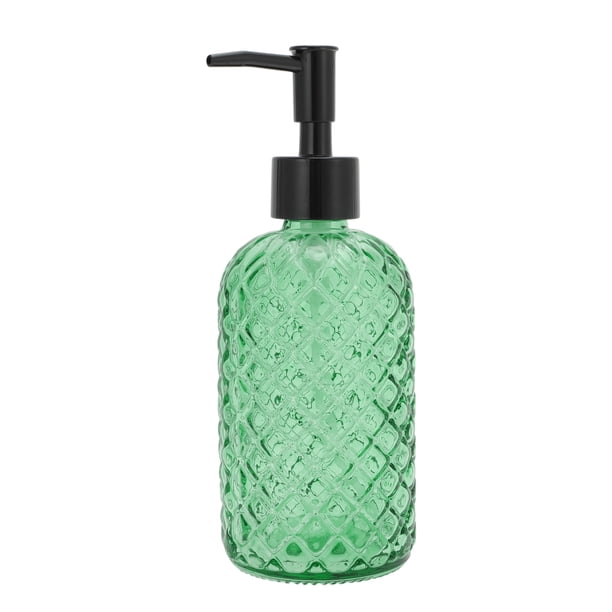 Dispensador de Jabón Cilíndrico Argyle 1 Pc 13.53oz Verde Negro