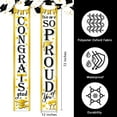 thumbnail image 2 of Class of 2024 Graduation Congrats Grad Porch Banner Sign, So Proud of You Front Door Decorative Gold Hanging Welcome Banner Flag, High School College Graduate Party Decoration Home Outdoor Decor, 2 of 6