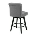 thumbnail image 3 of BARNUT Counter Stools,26"360 Free Swivel Counter Height Bar Stools with Back and Nail Head for Bar and Kitchen Island,Set of 2,Performance Fabric in Gray, 3 of 5