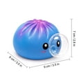 thumbnail image 3 of Squishy Dumplings Steamed Bun Stress Relief Toy, 3 Pack Slow Rising Bubble Squeeze Fidget Toys with Steamer Adult Desk, 3 of 6