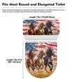 thumbnail image 7 of HELLHERO Fits All Toilet Shapes Elastic Bottom Bathroom Toilet Cozy Set, Elastic Fabric, Dustproof Toilet Lid Seat Cover, Adjustable, Reusable, 7 of 7