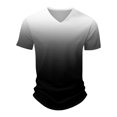 thumbnail image 4 of Summer Men's Popular T-shirt Printed V-neck Short Sleeved T-shirtXL, 4 of 5