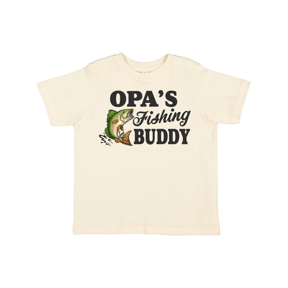 Inktastic Opa's Fishing Buddy Boys Toddler T-Shirt