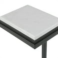 thumbnail image 4 of Uttermost Contemporary Metal Accent Table with Marble Top in Black/White, 4 of 5
