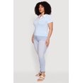 thumbnail image 3 of Women's Plus Size Contrast Trim New York 1983 Graphic Polo Top, 3 of 4