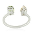 thumbnail image 3 of KIRAN FINE JEWEL Oval Green Peridot Citrine Cocktail Band Ring 925 Silver Wedding Engagement Women Gemstone Statement Jewelry Gift For Her, 3 of 5