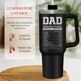 thumbnail image 5 of Best Dad Ever Tumbler 40oz Stainless Steel Insulated with Lid & Straw, Dads Gifts for Christmas Birthday Valentine Fathers Day, Father Coffee Cup Gift for Dad Daddy Father from Daughter Son, 5 of 6