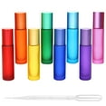 thumbnail image 5 of 1 Set of 10ml Essential Oil Roller Bottles Portable Colorful Roller Bottles, 5 of 7