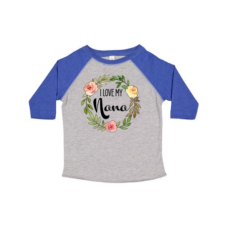 

Inktastic I Love My Nana Flower Wreath Gift Toddler Boy or Toddler Girl T-Shirt