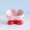 Pink Ass (Red Feet), variant on Multi Color Ceramic Raised Pet Bowl Elevated Cat Dog Food Water Dish for Neck Support and Comfort