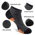 thumbnail image 2 of LOOIKOOS 10 Pairs Mens Ankle Socks, Lightweight Low Cut Athletic Socks for Sports Running Workout Daily Wear, 2 of 6