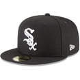 thumbnail image 1 of New Era 59Fifty Chicago White Sox Basic Baseball Cap - Black - 7 1/8, 1 of 1