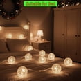 thumbnail image 5 of Beatineon 10.3ft Big Globe Bulb String Lights, 9 Large G100 Bulbs Warm White 2700K, Connectable Indoor Outdoor Party Lighting, Plug-in Fairy Lights for Patio, Bedroom, Halloween, Christmas, 5 of 10