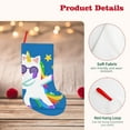 thumbnail image 4 of Defioc Cool Unicorn Star Golden for Christmas Stockings 18" Personalized Holiday Stocking for Family, Farmhouse Decor, Xmas Tree Decoration, 1 Pack, 4 of 7
