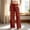 Red, variant on Women Soft Knit Wide Leg Pants Sevevn Elastic Drawstring High Waist Loose Fit Trousers With Side Pockets, Assorted Solid Colors For Lounging Sleepwear And Daily Casual Home Outfits
