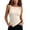 *Beige, variant on VBVC Women's Twisted Knot Shoulder Tank Top, Ladies' Asymmetric Hem Sleeveless Blouse, Casual Ruched Side Slim Fit Camisole For Women,Beige,S-2XL