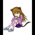 thumbnail image 3 of CafePress - Chibi Cat Pajamas - Women's Dark Pajamas, 3 of 4