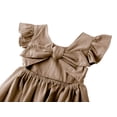 thumbnail image 4 of Vestido Dutebare para niña pequeña, algodón y lino, sin volantes, 4 of 5