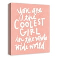 thumbnail image 2 of Creative Products Coolest Girl in the World 16x20 Canvas Wall Art, 2 of 5