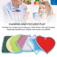 thumbnail image 4 of Sensory Tiles, 8pcs Felt Textured Breathable Sensory Wall Panels Assorted Soft  for Autistic Kids, 4 of 7