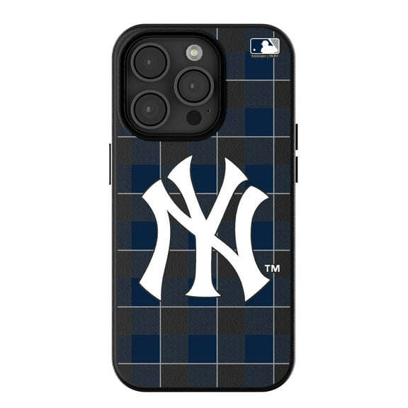 Keyscaper New York Yankees Plaid Magnetic Bump iPhone Case