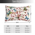 thumbnail image 4 of Disketp Pillow Covers Watercolor Floral With Butterflies Pattern Throw Pillow Case Cushion Covers,Cushion For Bedroom,Couch,Home-14"X20", 4 of 9