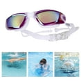 thumbnail image 3 of Gafas De Natación Para Mujer, Resistentes Al Agua, Gafas De Natación Para Buceo, Snorkel, Interior, Color Morado Púrpura, 3 of 8