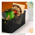 thumbnail image 3 of Caja Multiusos Plásticos La Ardilla Rattan con Tapa Chica 9 Litros Negro, 3 of 4