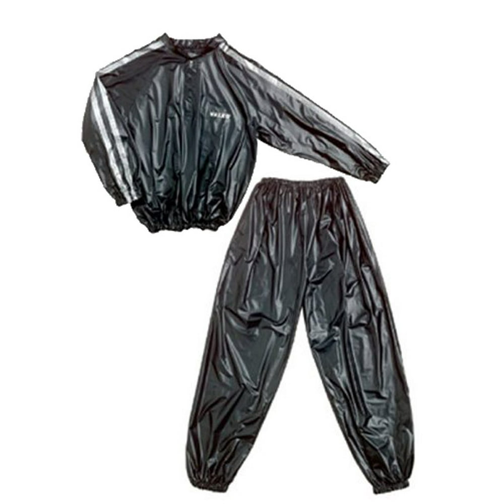 Valeo Vinyl Sauna Suit, 2 Pieces with Elasticized Wrist/Ankle Cuffs ...