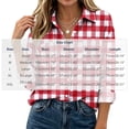 thumbnail image 4 of Josdec Women's Plaid Button Down Shirt, Lapel Long Sleeve with Double Chest Pockets for Office Daily S‑2XL, 4 of 7