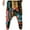 Green, variant on Herrnalise Men's Hippie Yoga Harem Pants Baggy Funky Floral Boho Aladdin Pants Big and Tall Casual Drop Crotch Trousers For Orange,L
