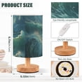 thumbnail image 3 of Ocean Blue Table Lamp for Desk Nightstand Lamp with USB Modern Gifts for Bedroom Living Room Kids Room, 3 of 7