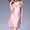 Pink, variant on 2026 Clothing Sleeveless Sleep Shirt Crew Neck Ice Silk Women Pajama Dress Built-In Support Short Sleeve Summer Nightdress Loose Plus Size Home Sleepwear Cool Gown