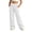 White, variant on StSilkitty Loose Sweatpants for Boys Girls Solid Color High Waist Elastic Drawstring Wide Leg Jogger Trousers with Pockets