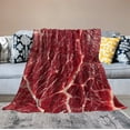 thumbnail image 4 of Beef Blanket 3D Funny Realistic Food Meat Soft Cozy Lightweight Throw Blanket for Women Men Bedroom Living Room Dorm Chair Sofa Travel 60x80in, 4 of 5