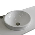thumbnail image 3 of Bellaterra Home 430003-37L-WERD 37 in. Quartz Countertop & Single Round Left Sink, White, 3 of 4