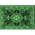 thumbnail image 1 of Ahgly Company Indoor Rectangle Medallion Emerald Green Traditional Area Rugs, 4' x 6', 1 of 4