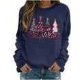 thumbnail image 2 of Ailaofu Women Christmas Sweatshirts Long Sleeve Graphic Tee Shirts Crew Neck Sweatshirt Holiday Tops, 2 of 3