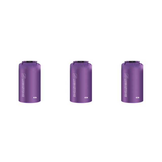 Bolsa seca de natación Wosthever almacenamiento de ropa al aire libre kayak pesca camping morado 35L